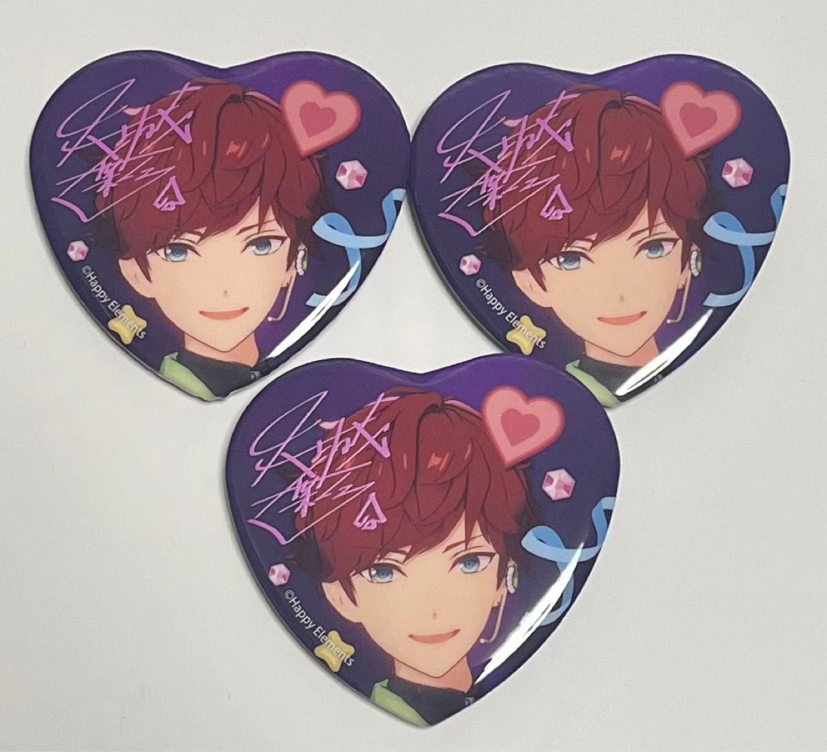 あんスタ【仙石忍】8周年 ハート 缶バッジ あんさんぶるスターズ