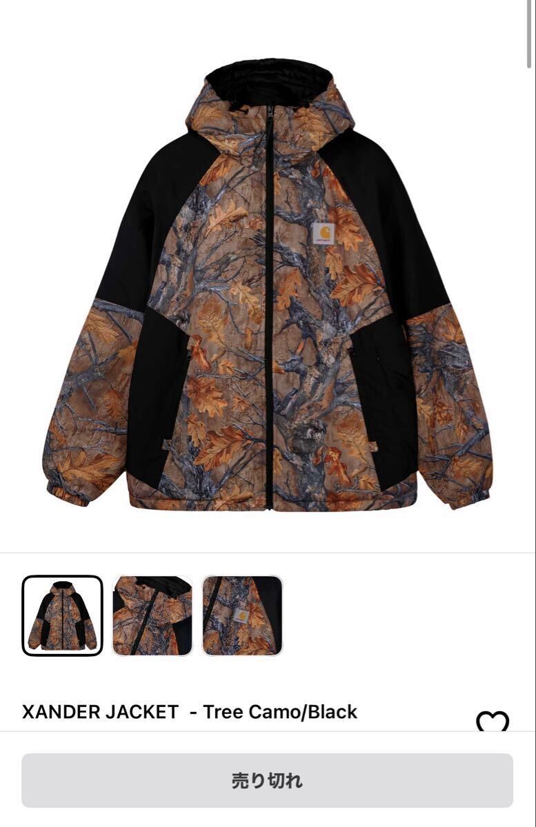 carhartt wip XANDER JACKET-Tree Camo/Black サンダージャケット