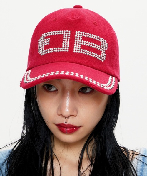 BEEDEN BD STUDS DAMAGE CAP 赤Red