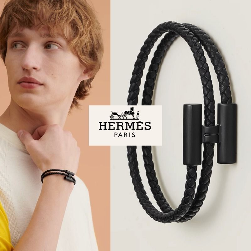 入手困難】Hermesレザーブレスレット トゥルニ トレッセ (HERMES