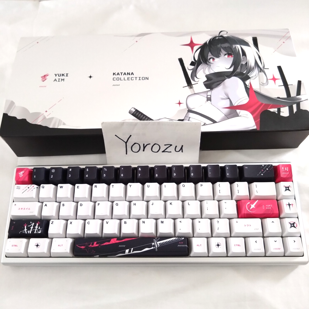 USED YUKI AIM Polar 65 KATANA Collection Keyboard AS-KB165WHUS