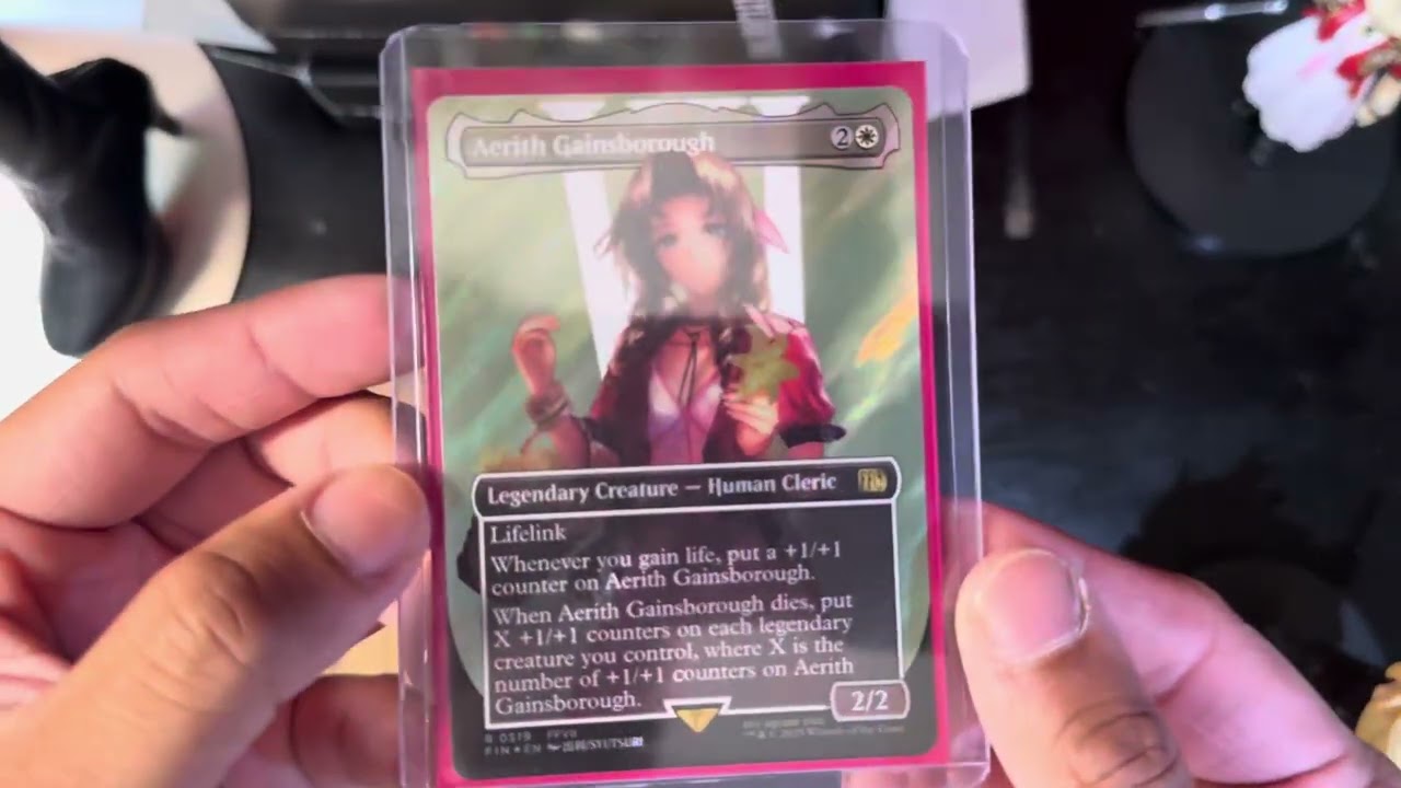 UNBOX] MTG x FF Surge Foil Borderless Aerith エアリス - YouTube