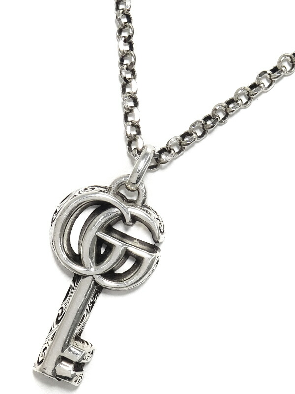 GUCCI】グッチ『SILVER ダブルG キー ネックレス』1週間保証【中古