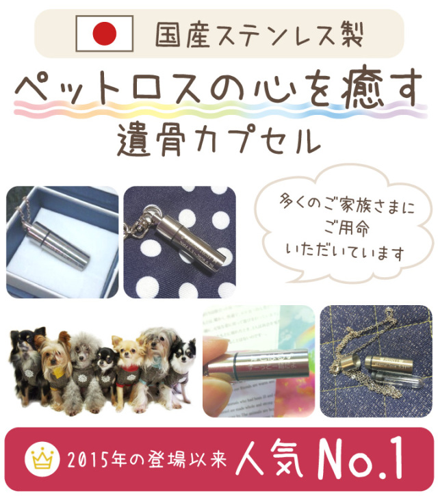 3行刻印 遺骨ペンダント キーホルダー 名入れ ステンレス ガラス管入り
