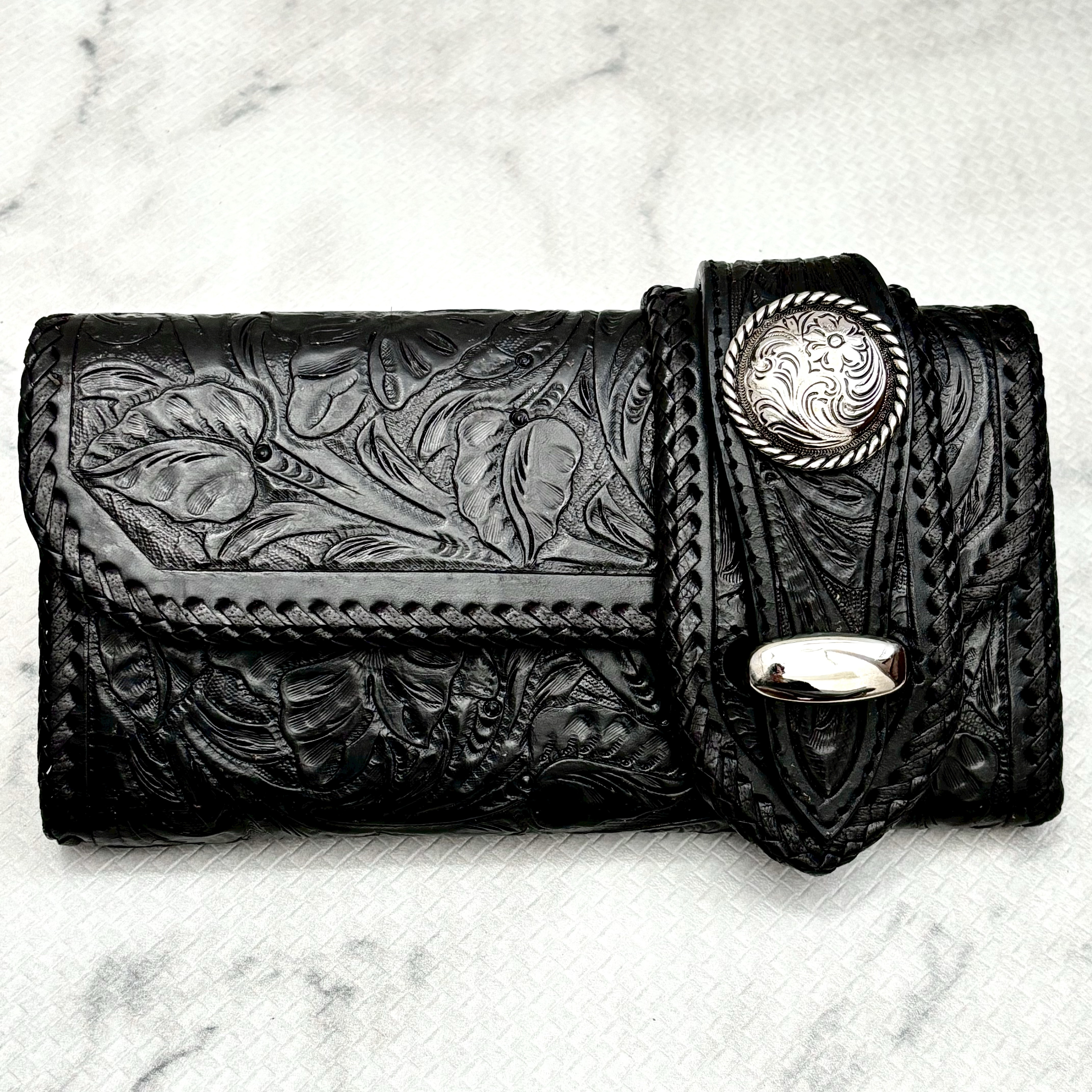 送料無料】カービング 長財布 レザー 牛革 ライダースウォレット