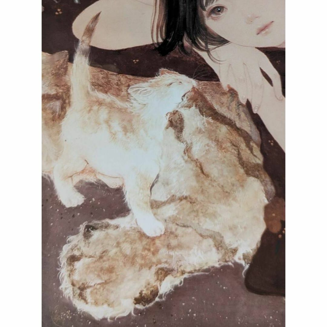 高久梓、「眈々と」、希少画集・額装画、日本製・新品額縁にて額装致し