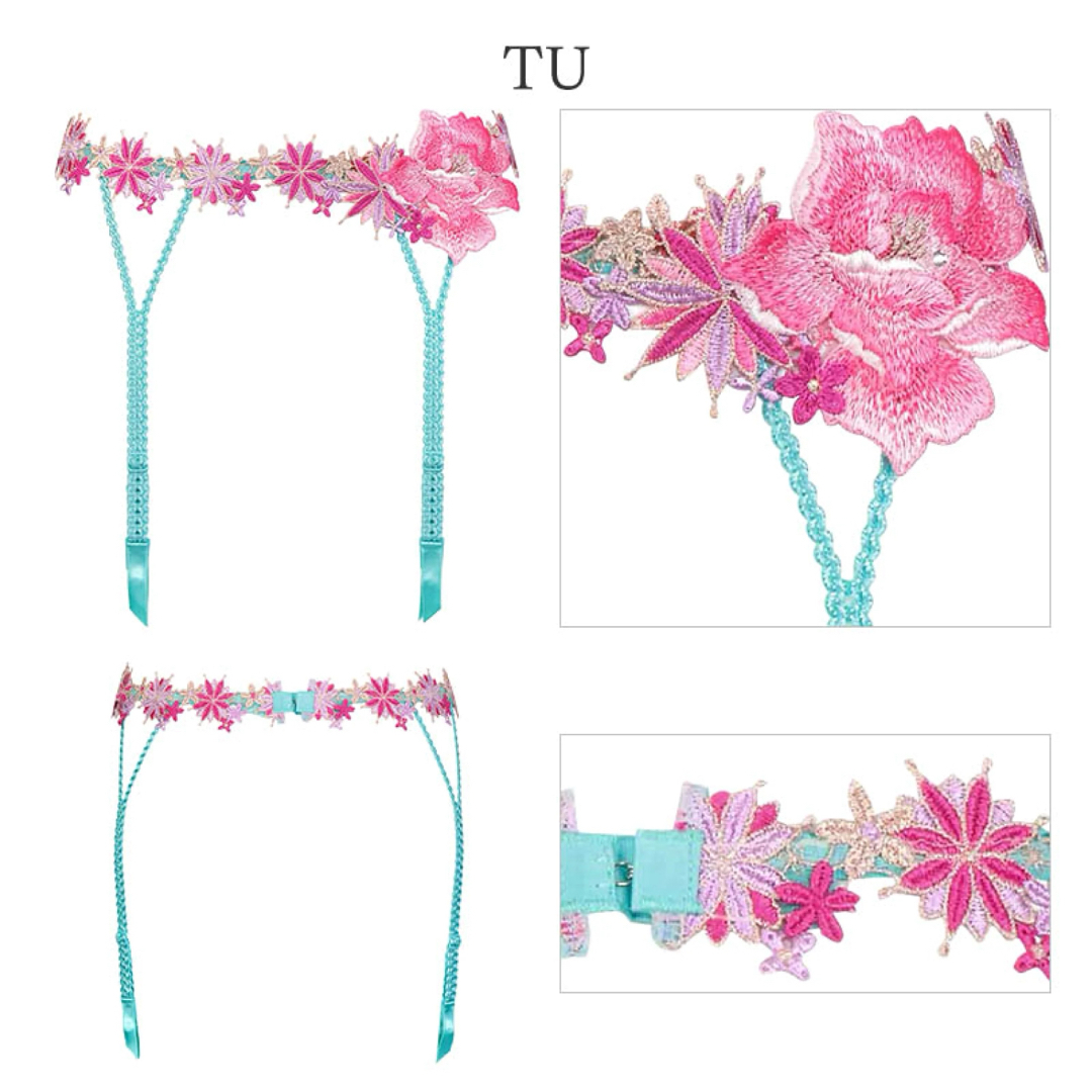 Wacoal - サルート50グループPアップブラソングセット(ターコイズ)の