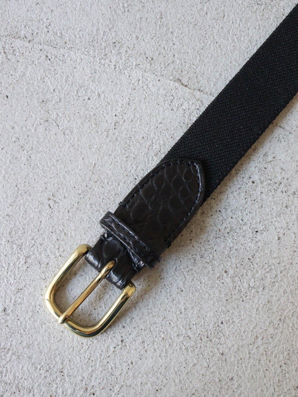 KAPTAIN SUNSHINE（キャプテン サンシャイン）Rubber Belt / BLACK