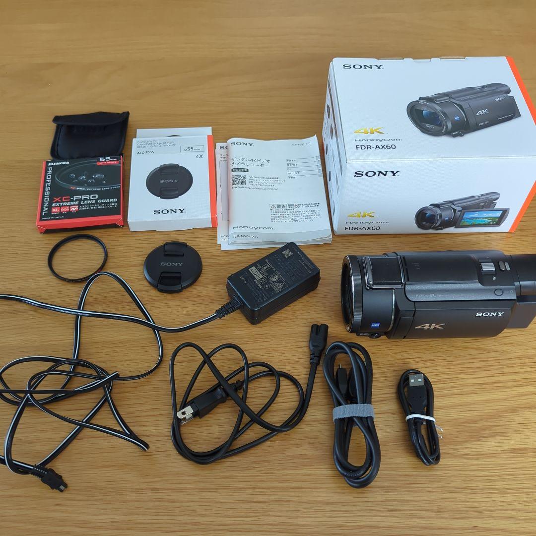 SONY FDR-AX60 4Kビデオカメラ 本体 アクセサリーセット レンタル - 本格ビデオカメラ＆三脚セット SONY FDR-AX60 + befree