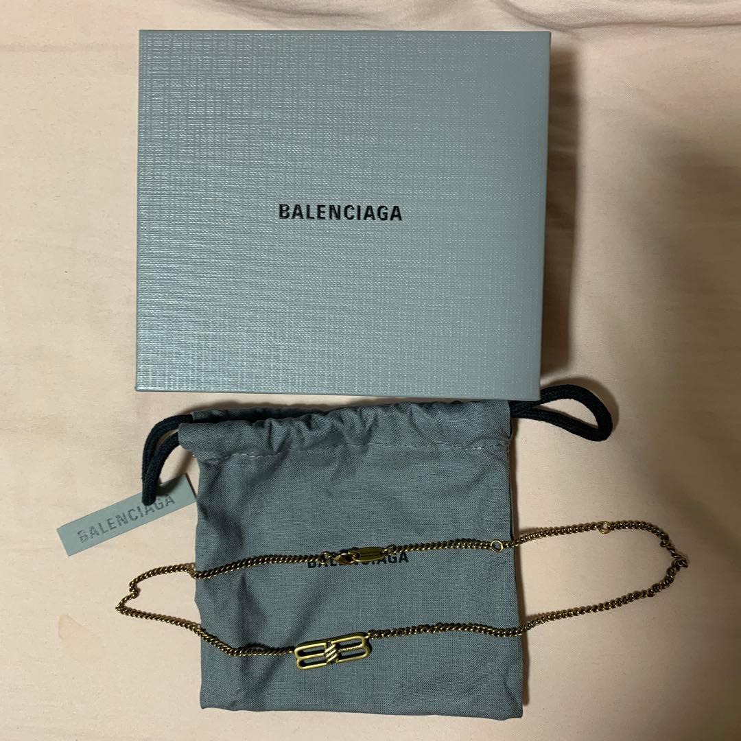 balenciaga バレンシアガ　チェーン　ネックレス　ゴールド