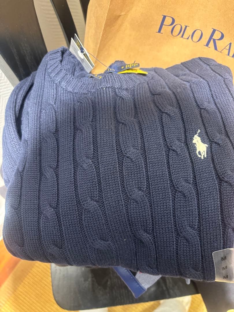ラルフローレン　定番長袖ケーブルニット