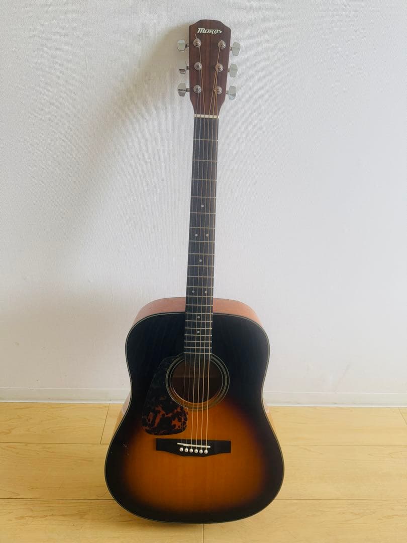 【美品】レフティー(左利き)アコースティックギターMorris M-01LHTS