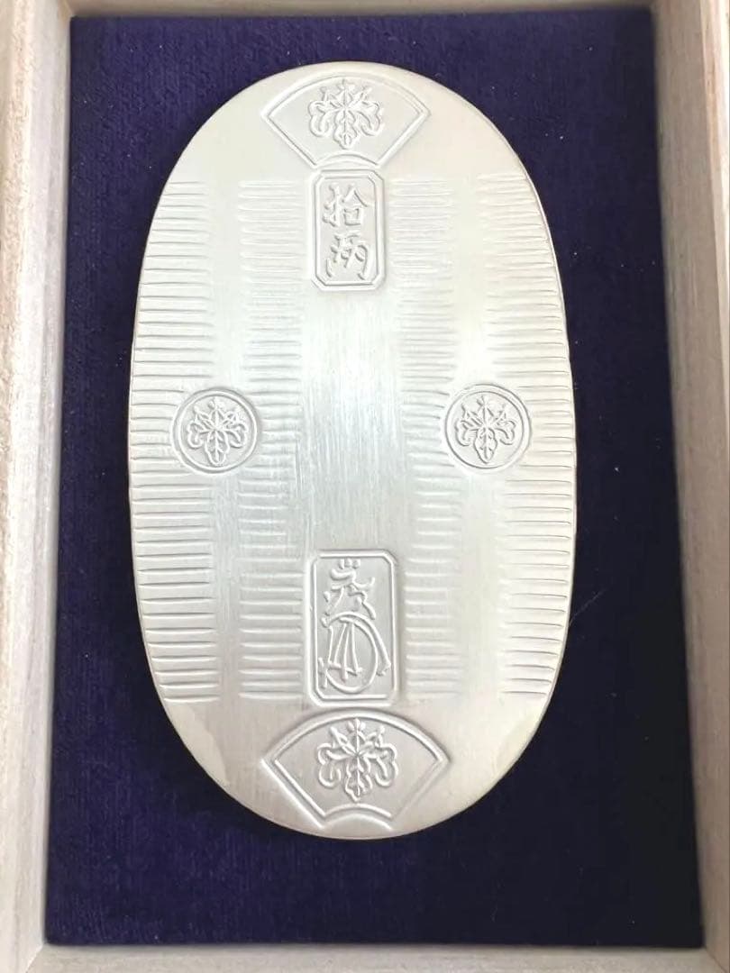 純銀小判　100g 造幣局マーク　高級桐箱入り