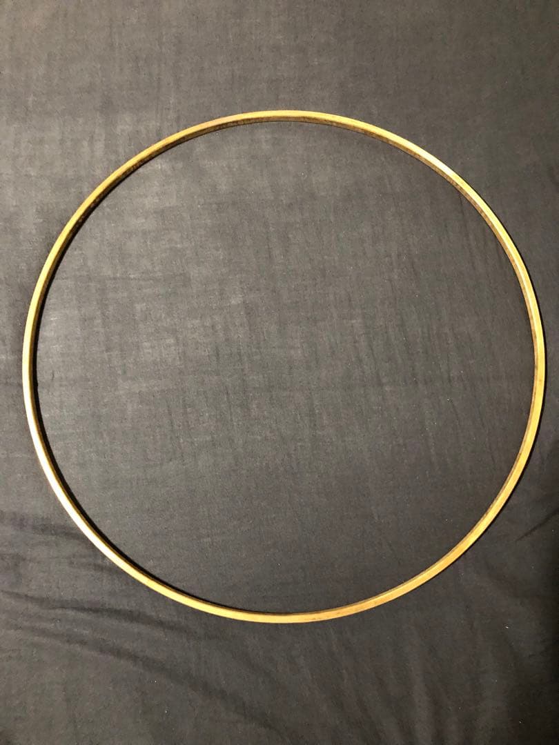 真鍮製Fresh Hoop スネアドラムヘッド本皮用　LITIK Tucker付 LITIKスネアドラムヘッド14”（フープ装着済み）【特別選定商品