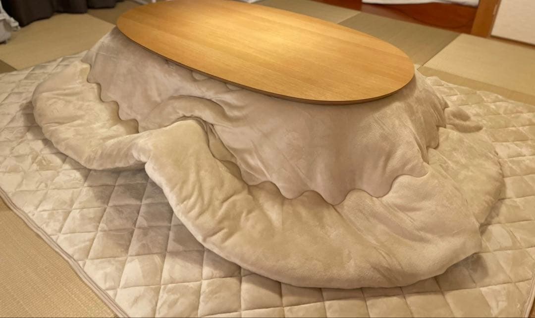 無印良品 楕円こたつ オーク板突板 MJ-KD1-N 2021年製　美品