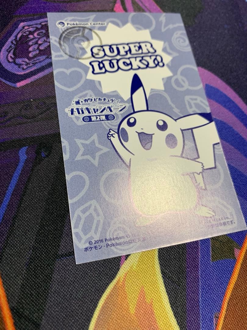 ピカチュウ名刺 ポンチョを着たピカチュウ メガレックウザ カード