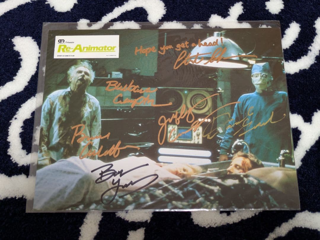 「ZOMBIO/死霊のしたたり」キャスト＆スタッフ直筆サイン入りスチール写真 Amazon.co.jp: ZOMBIO/死霊のしたたり Blu-ray : ジェフリー・コムズ