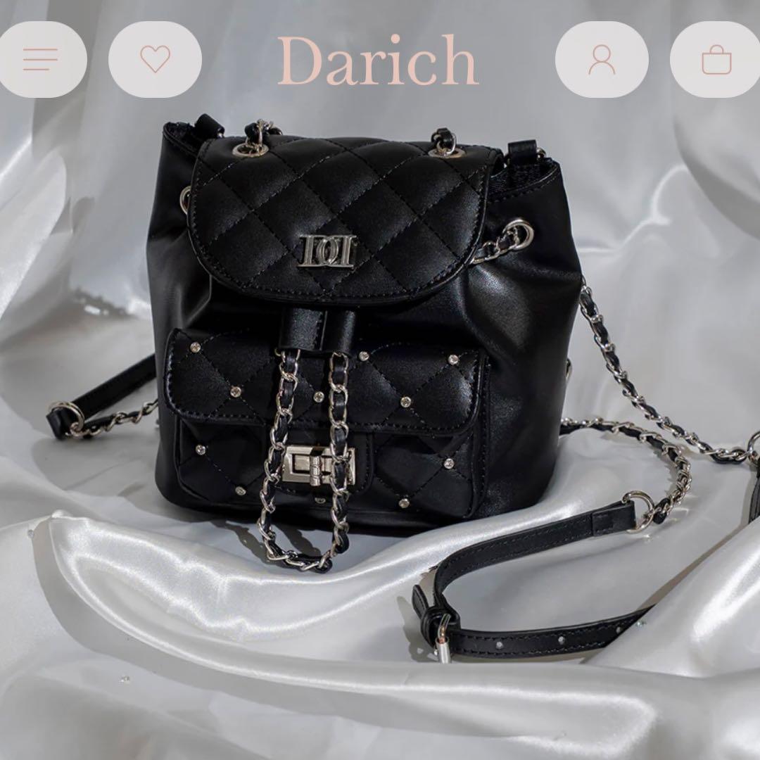 darich キルティングビジューミニリュック