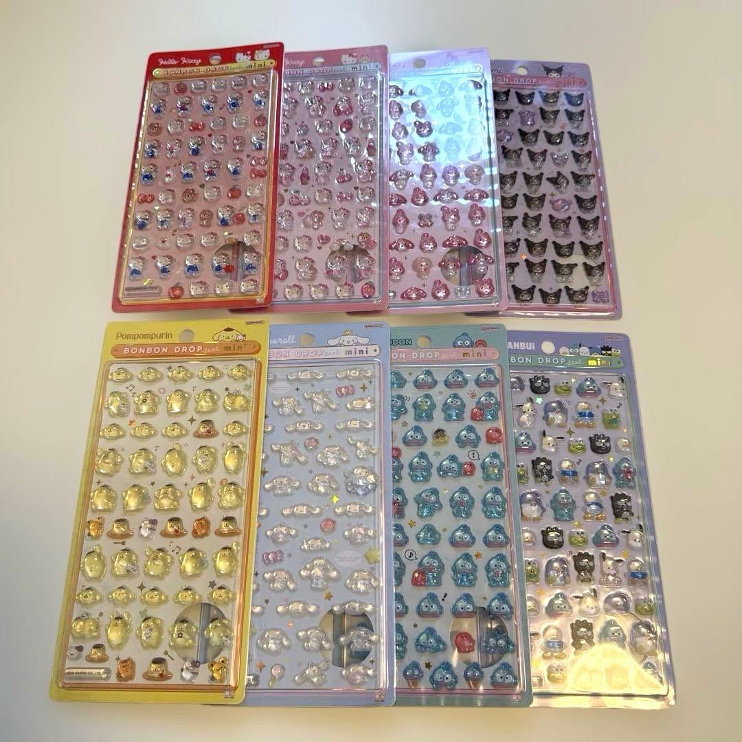 【正規品】ボンボンドロップシールmini サンリオ　コンプリート
