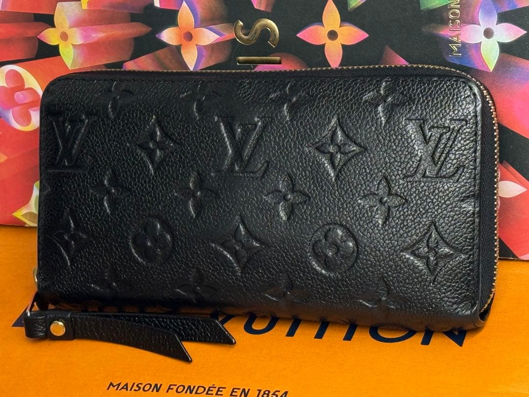 良品！新型　ルイヴィトン　アンプラント　ジッピーウォレット長財布　ブラック