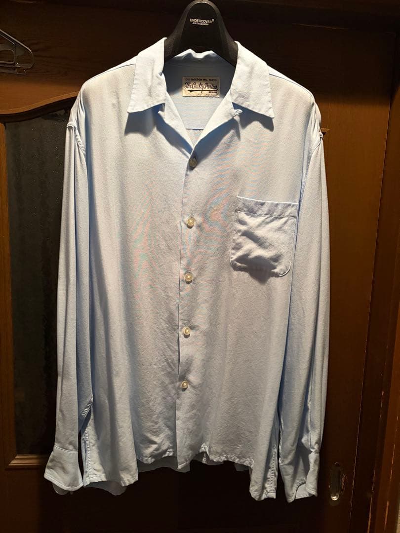 WACKO MARIA ワコマリア オープンカラーシャツ　水色　24SS